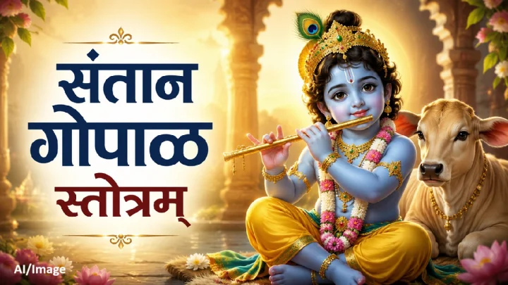 संतान गोपाळ स्तोत्रम् : संततीसाठी भगवान श्रीकृष्णाची कृपा मिळवण्यासाठी दररोज करा या पवित्र स्तोत्राचे पठण