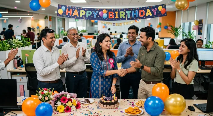 Birthday Wishes For Colleague in Marathi सहकर्मींना वाढदिवसाच्या शुभेच्छा