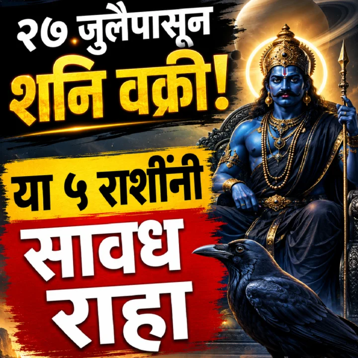 २७ जुलैपासून शनि वक्री होणार: ११ डिसेंबरपर्यंत या ५ राशींच्या अडचणी वाढू शकतात