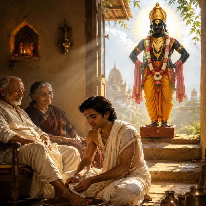 भगवान पांडुरंग विटेवर का उभे आहेत? जाणून घ्या भक्त पुंडलिकाची अद्भुत कथा