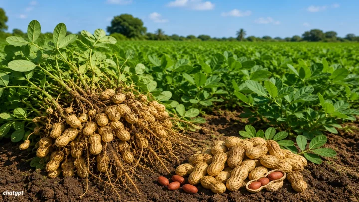 Groundnut cultivation भुईमुगाच्या भरघोस उत्पादनासाठी लागवडीची संपूर्ण माहिती