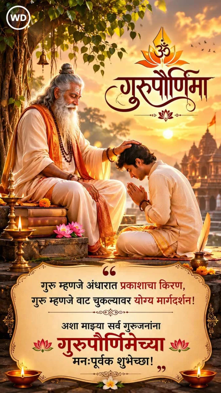 Guru Purnima Wishes Images गुरूपौर्णिमा शुभेच्छा इमेजेस
