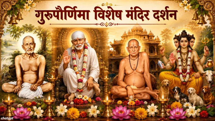 गुरुपौर्णिमेच्या दिवशी दर्शनासाठी नक्की भेट द्यावी अशी काही प्रमुख मंदिरे; Guru Purnima temples darshan