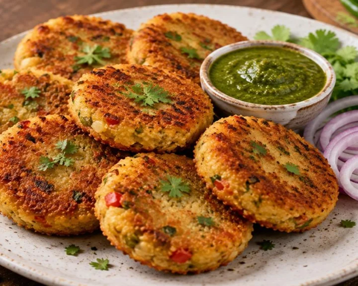 gram flour-semolina cutlets