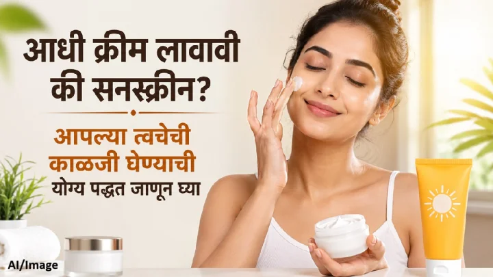 आधी मॉइश्चरायझर की सनस्क्रीन? त्वचेची काळजी घेण्याची योग्य पद्धत जाणून घ्या