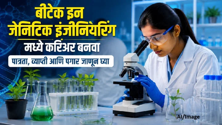 बीटेक इन जेनिटिक इंजीनियरिंग मध्ये करिअर बनवा, पात्रता, व्याप्ती पगार जाणून घ्या