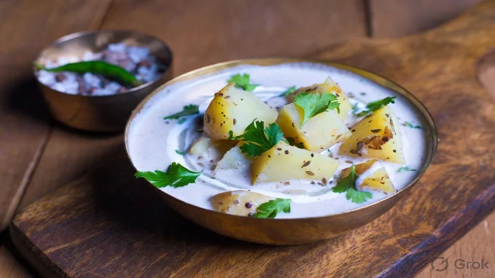 Fasting Curd potatoes