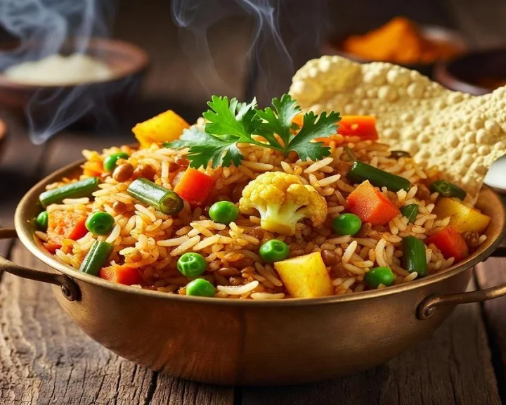 mixed vegetable khichdi