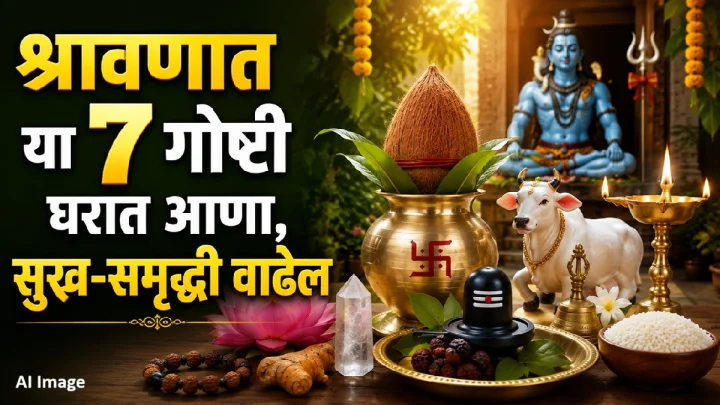 श्रावणात या 7 गोष्टी घरात आणा, सुख-समृद्धी वाढेल