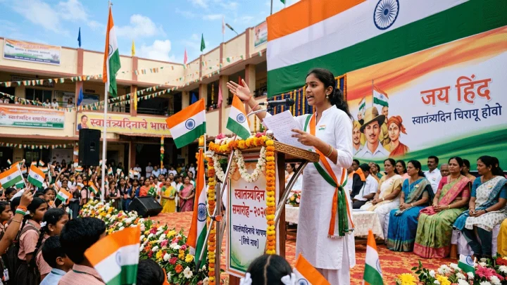 Independence Day 2026 Speech in Marathi १५ ऑगस्ट २०२६ स्वातंत्र्य दिन भाषण मराठीत