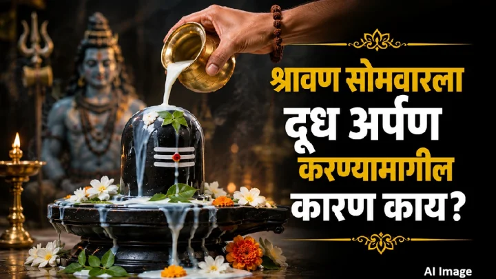 श्रावण सोमवारला दूध अर्पण करण्यामागील कारण काय?
