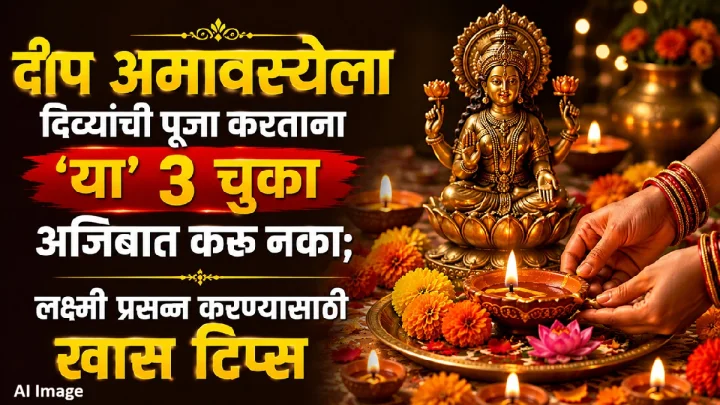 दीप अमावस्येला दिव्यांची पूजा करताना 'या' ३ चुका अजिबात करू नका; लक्ष्मी प्रसन्न करण्यासाठी खास टिप्स!