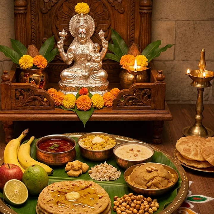 Jivati Puja Naivedya जिवती पूजनाच्या नैवेद्यात काय असावे?