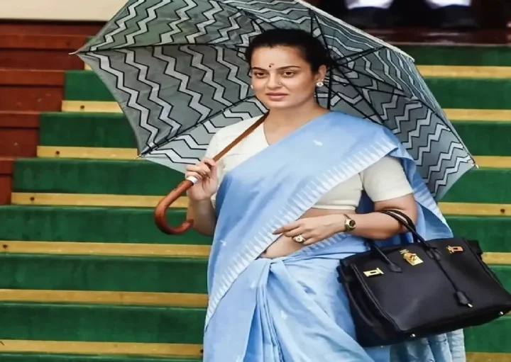 कंगना रणौतचा ५६ लाख रुपयांचा 'लक्झरी लूक' संसदेत चर्चेत, पर्स आणि रोलेक्स घड्याळ चर्चेचा विषय बनले