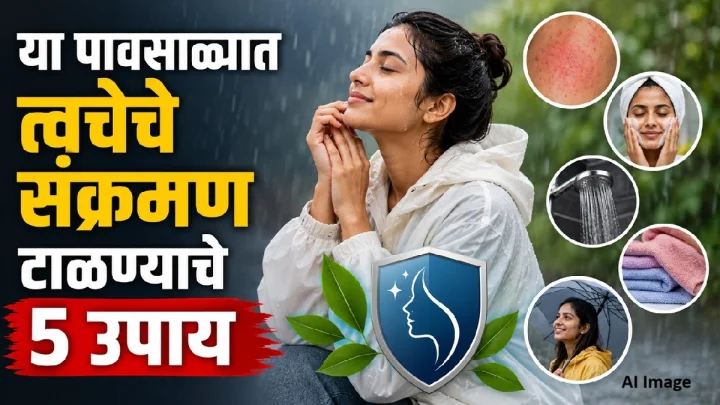 पावसाळ्यात त्वचेचे संक्रमण टाळायचे असेल तर या ५ सोप्या उपायांचा नक्की करा अवलंब!