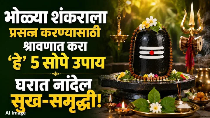 भोळ्या शंकराला प्रसन्न करण्यासाठी श्रावणात करा 'हे' ५ सोपे उपाय; घरात नांदेल सुख-समृद्धी!
