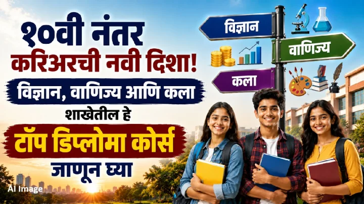 १०वीनंतर करिअरची नवी दिशा! विज्ञान, वाणिज्य आणि कला शाखेतील हे टॉप डिप्लोमा कोर्स जाणून घ्या