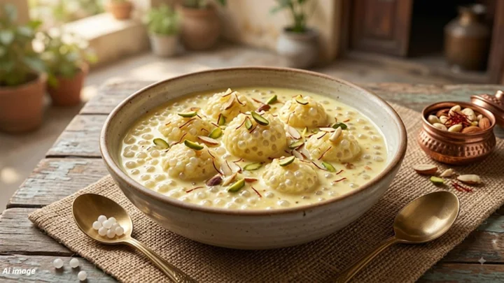 Sabudana Rasmalai श्रावण उपवासात बनवा शाही मिठाईसारखी साबुदाणा रसमलाई