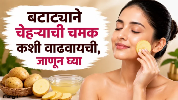 Beauty Tips: बटाट्याने चेहऱ्याची चमक वाढवा! असा करा बटाट्याचा घरगुती वापर