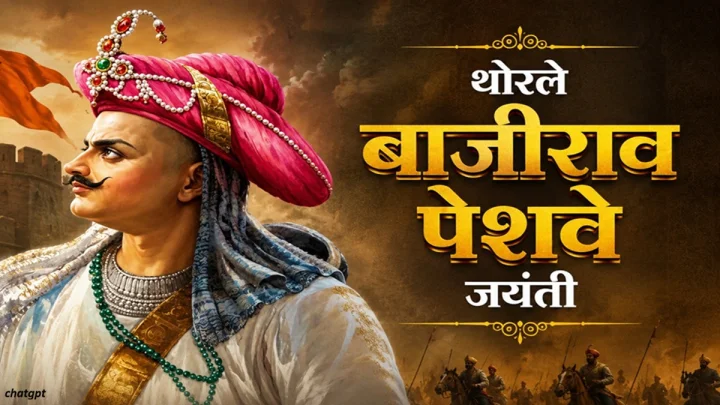 Thorle Bajirao Peshwa पराक्रमी योद्धा श्रीमंत थोरले बाजीराव पेशवे जयंती