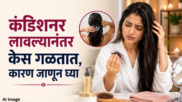 कंडिशनर लावल्यानंतर केस गळतात? यामागची कारणे जाणून घ्या आणि केसांची अशी घ्या काळजी
