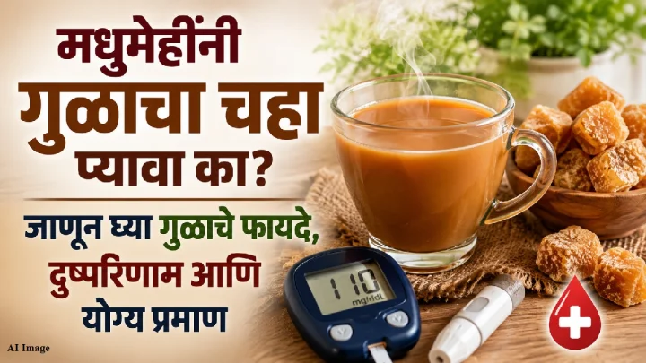 मधुमेही व्यक्ती गुळाचा चहा पिऊ शकतात का? गुळाचे फायदे, दुष्परिणाम आणि योग्य प्रमाण याबद्दल जाणून घ्या