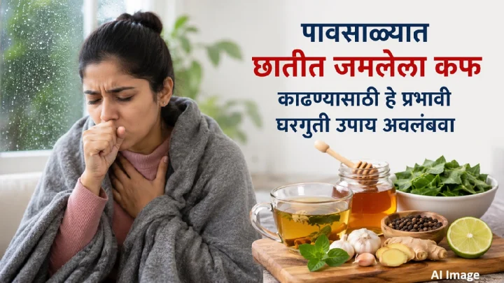 पावसाळ्यात छातीत कफ साचतोय? कफ बाहेर काढण्यासाठी जाणून घ्या हे प्रभावी घरगुती उपाय