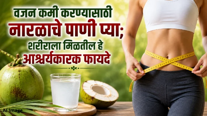 वजन कमी करण्यासाठी नारळाचे पाणी प्या; शरीराला मिळतील हे आश्चर्यकारक फायदे, जाणून घ्या योग्य पद्धत