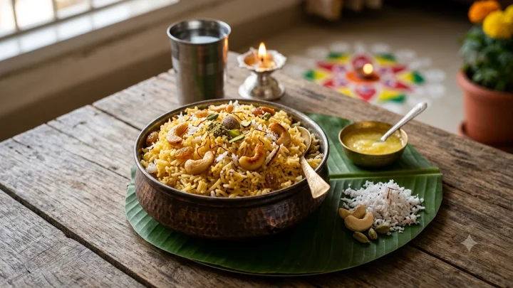 नारळी पौर्णिमा स्पेशल शाही नारळी भात: साजूक तूप आणि केशर-वेलचीचा सुवास!