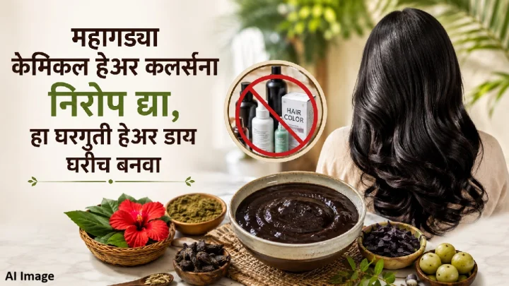 महागड्या केमिकल हेअर कलर्सना निरोप द्या, हा घरगुती हेअर डाय घरीच बनवा