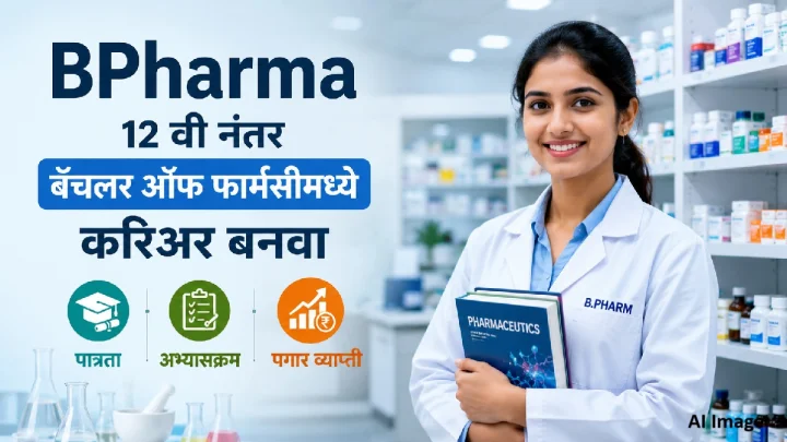 BPharma 12 वी नंतर बॅचलर ऑफ फार्मसीमध्ये  मध्ये  करिअर बनवा, पात्रता, पगार  व्याप्ती जाणून घ्या