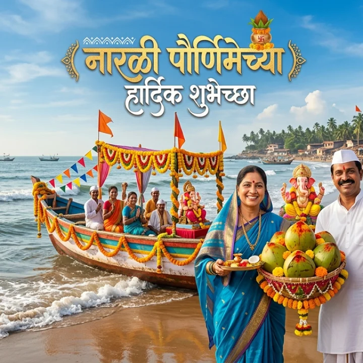 Narali Purnima 2026 Wishes in Marathi