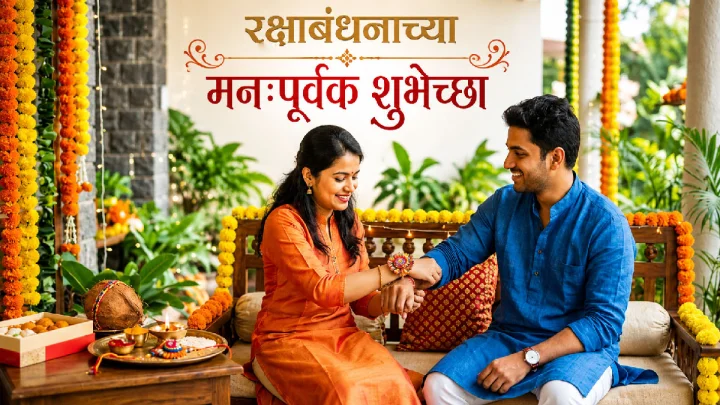 Rakhi Marathi Wishes 2026 रक्षाबंधन शुभेच्छा संदेश