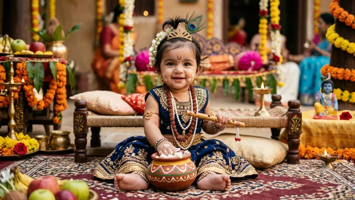 Krishna Baby Girl Names मुलीचं नाव ठेवताना अर्थही सुंदर हवा? श्रीकृष्णाशी संबंधित ही नावे पाहा
