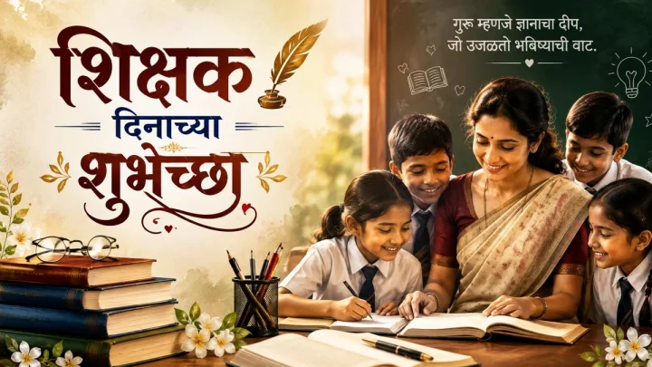 Teachers Day Wishes Images शिक्षक दिन शुभेच्छा संदेश मराठी फोटो