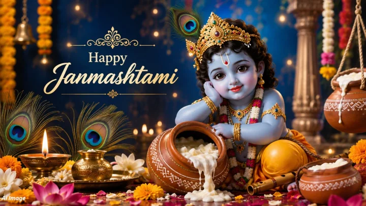 भारतात या प्रमुख आणि प्रसिद्ध मंदिरांमध्ये जन्माष्टमीचा उत्सव भव्य आणि नयनरम्य स्वरूपात साजरा होतो