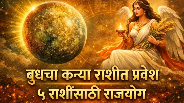 २०२६ मध्ये कन्या राशीत बुधाचे संक्रमण: 'भद्र राजयोगा'मुळे या ५ राशींवर बरसणार नशिबाची कृपा