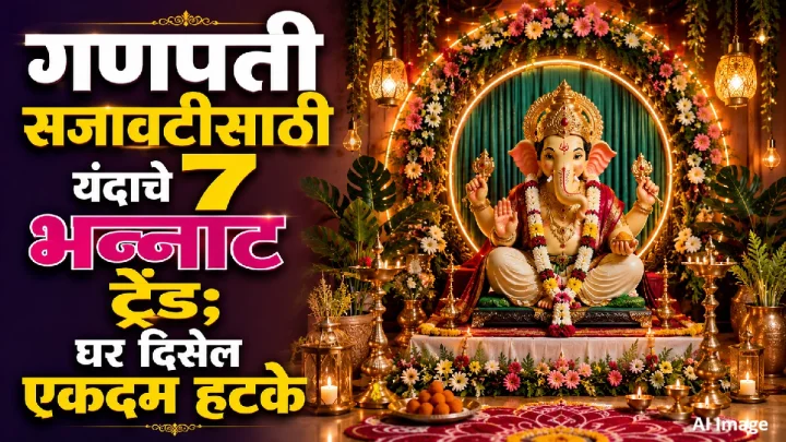 गणपती सजावटीसाठी यंदाचे 7 भन्नाट ट्रेंड; घर दिसेल एकदम हटके!