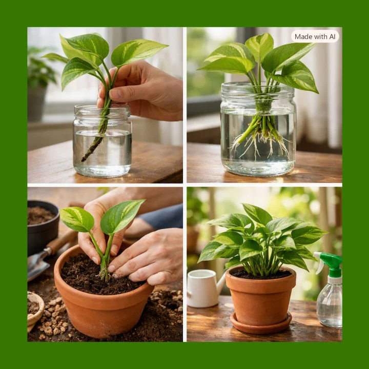 Grow a Money Plant from a Single Stem