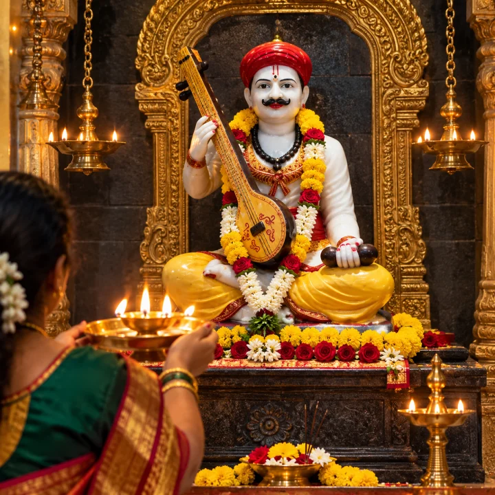 Sant Sena Maharaj Aarti in Marathi संत सेना महाराज आरती