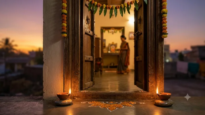 तिन्हीसांजेला घराचा मुख्य दरवाजा बंद का करू नये? जाणून घ्या धार्मिक कारण