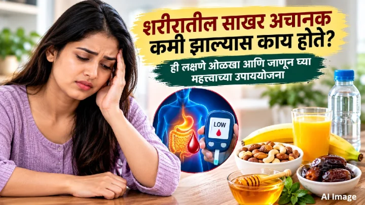 शरीरातील साखर अचानक कमी झाल्यास काय होते? ही लक्षणे ओळखा आणि जाणून घ्या महत्त्वाच्या उपाययोजना