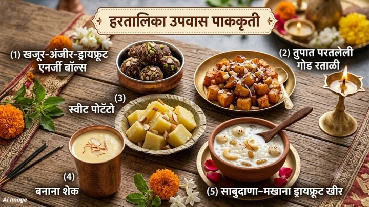 हरतालिका व्रत उपवासात मीठ खात नाही मग बनवा या रेसिपीस दिवसभर ऊर्जा राहील