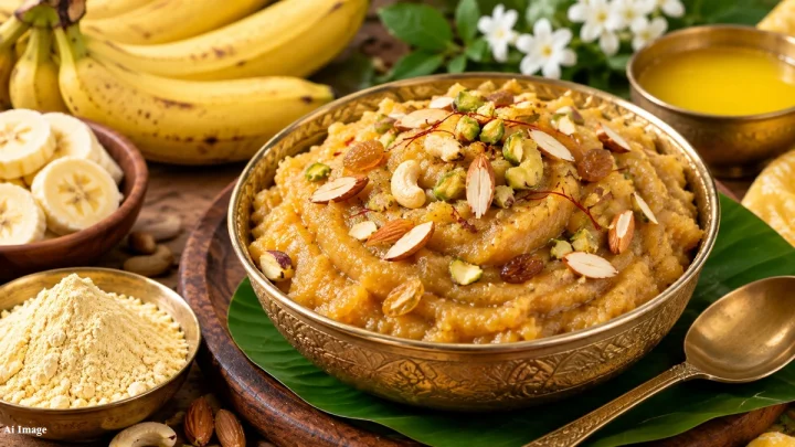Banana Besan Halwa