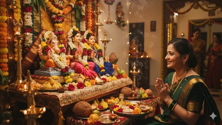 गौरी पूजनात ऐनवेळी मासिक पाळी आली तर काय करावे? जाणून घ्या धार्मिक नियम, पर्याय आणि आरोग्य!