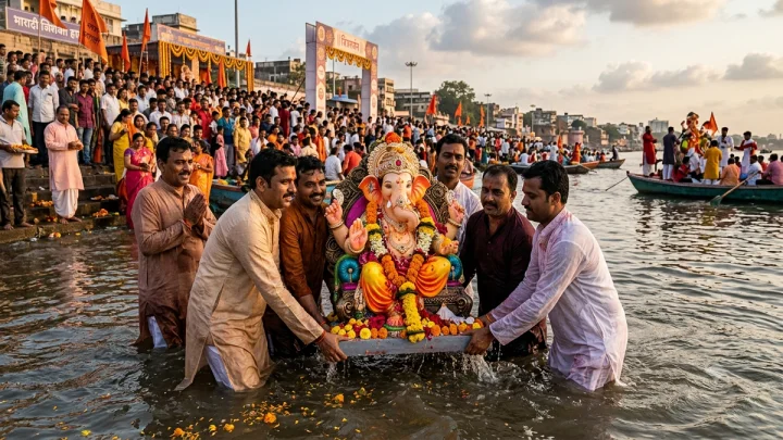 दीड दिवसांचा गणपती: विसर्जन पद्धत आणि त्यामागील परंपरा