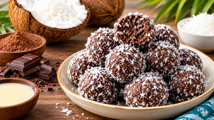 Chocolate Coconut Ladoo