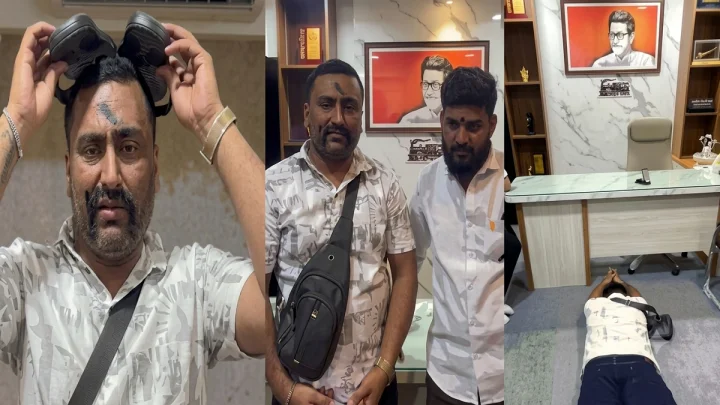 राज ठाकरेंवर वादग्रस्त वक्तव्य भोवले; रील स्टार महेश मोटेच्या तोंडाला काळी शाई फासली, मागितली माफी