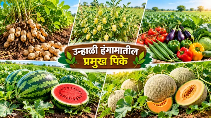 उन्हाळी हंगामातील काही प्रमुख पिके आणि त्यांची संक्षिप्त माहिती Information on summer crops