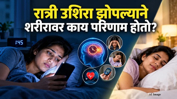 Effects of sleeping late at night